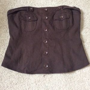 Brown Bebe Tube Top - image 1